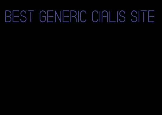 best generic Cialis site