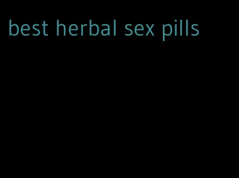 best herbal sex pills