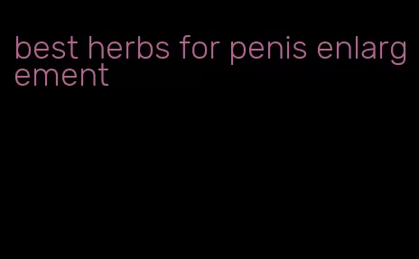 best herbs for penis enlargement