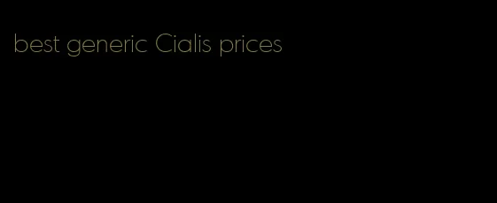 best generic Cialis prices