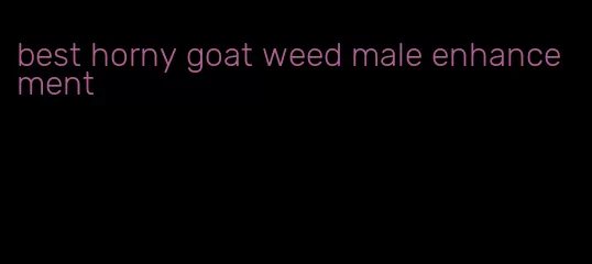 best horny goat weed male enhancement