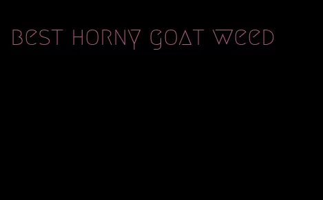 best horny goat weed