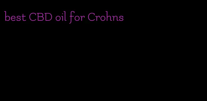 best CBD oil for Crohns