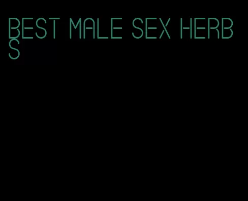 best male sex herbs