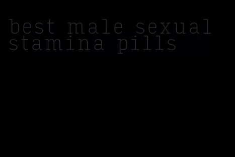 best male sexual stamina pills