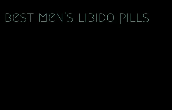 best men's libido pills