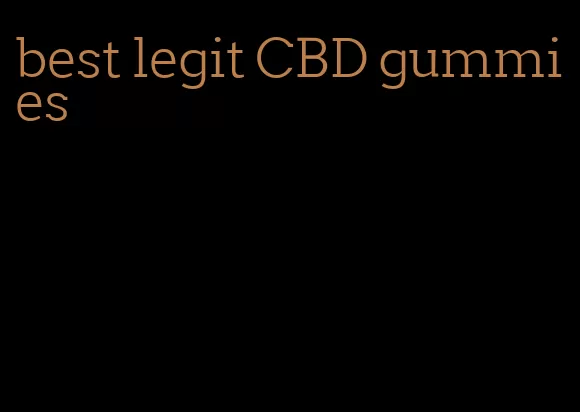 best legit CBD gummies