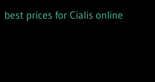 best prices for Cialis online