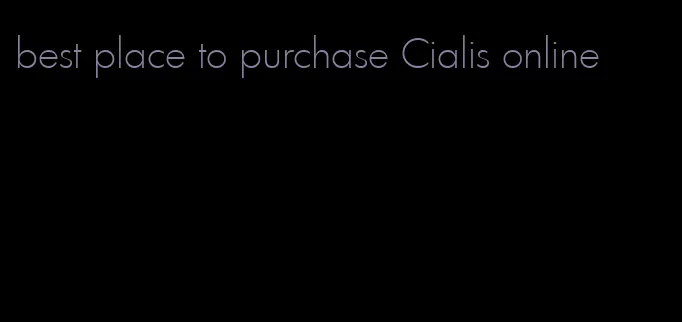 best place to purchase Cialis online