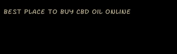 best place to buy CBD oil online