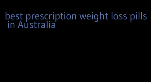 best prescription weight loss pills in Australia