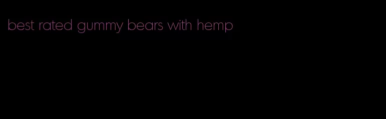 best rated gummy bears with hemp