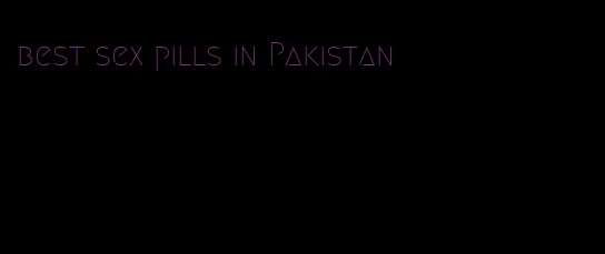 best sex pills in Pakistan