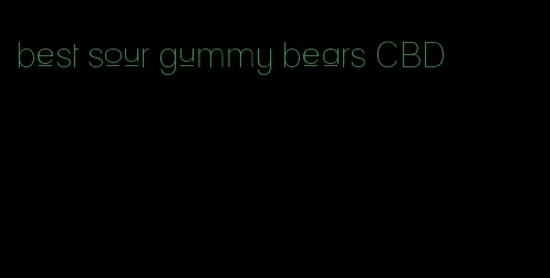 best sour gummy bears CBD