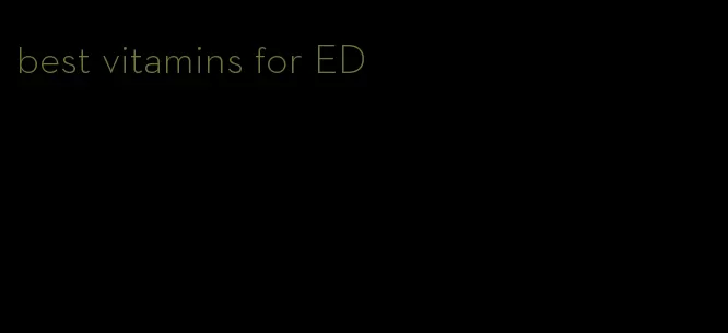 best vitamins for ED