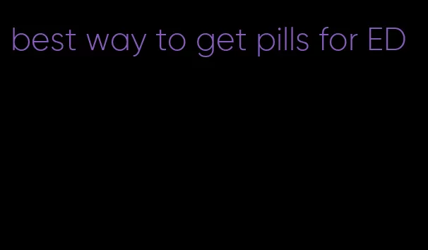 best way to get pills for ED