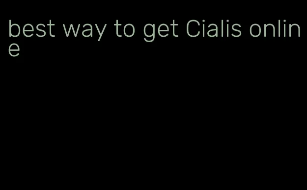 best way to get Cialis online