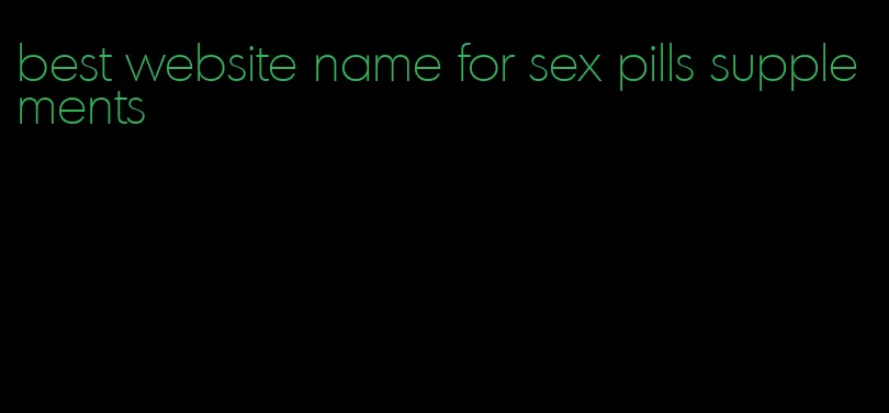 best website name for sex pills supplements