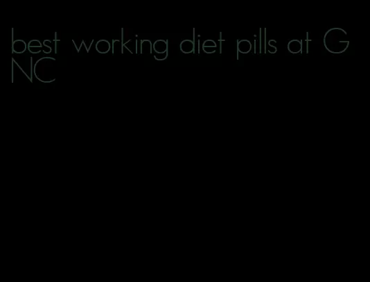 best working diet pills at GNC