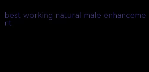 best working natural male enhancement