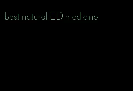 best natural ED medicine