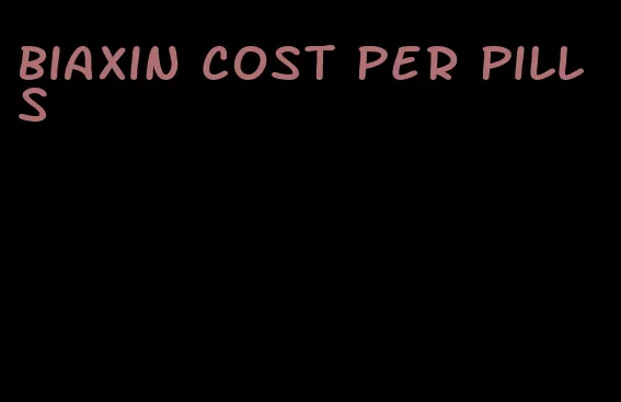 Biaxin cost per pills