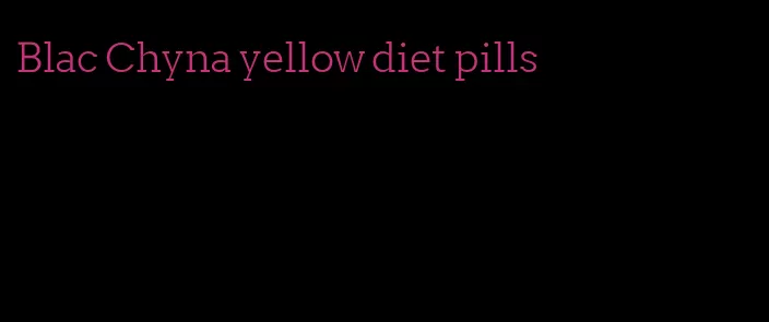 Blac Chyna yellow diet pills