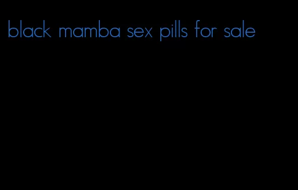 black mamba sex pills for sale