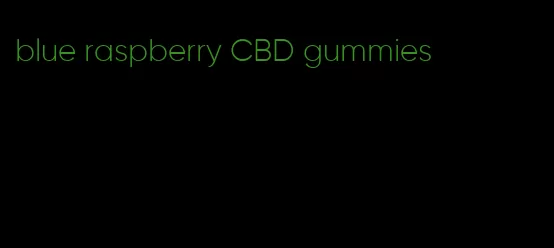 blue raspberry CBD gummies