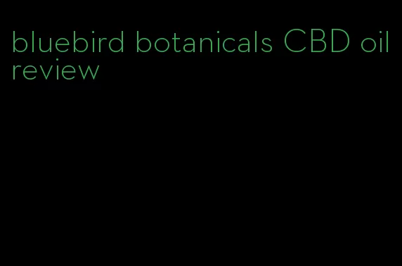 bluebird botanicals CBD oil review