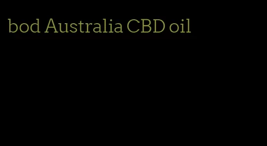 bod Australia CBD oil