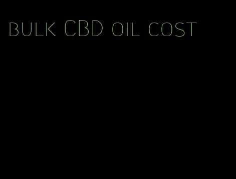 bulk CBD oil cost