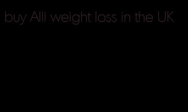 buy Alli weight loss in the UK