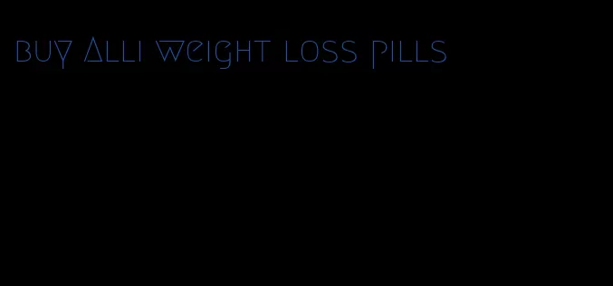 buy Alli weight loss pills