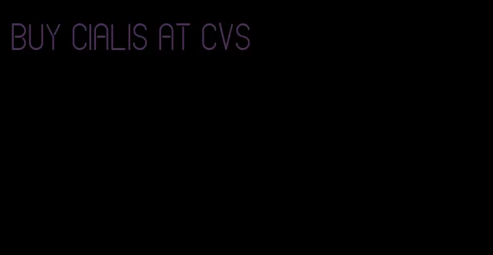 buy Cialis at CVS