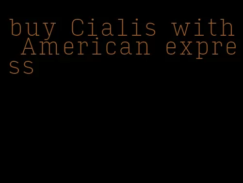 buy Cialis with American express