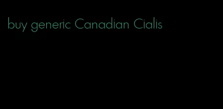 buy generic Canadian Cialis