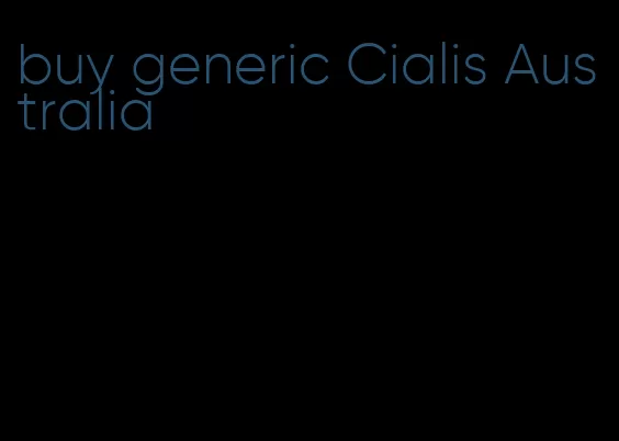 buy generic Cialis Australia