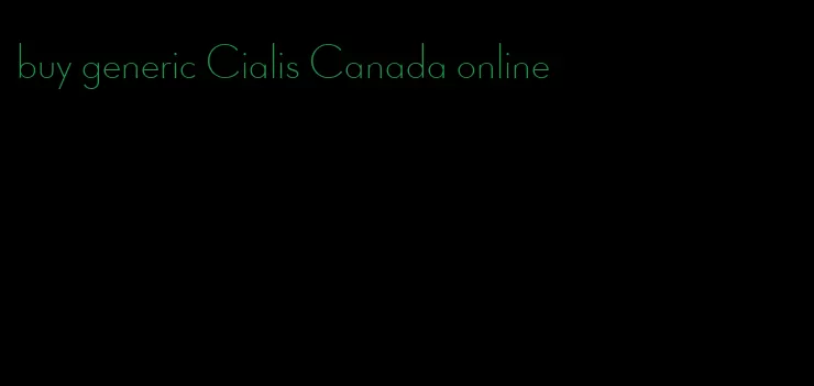 buy generic Cialis Canada online