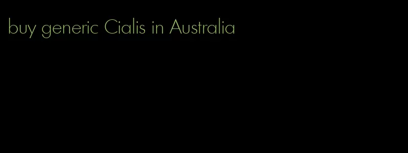 buy generic Cialis in Australia