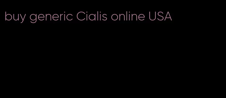 buy generic Cialis online USA