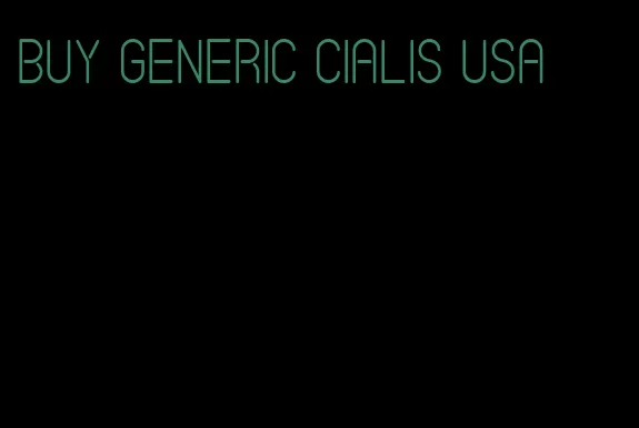 buy generic Cialis USA