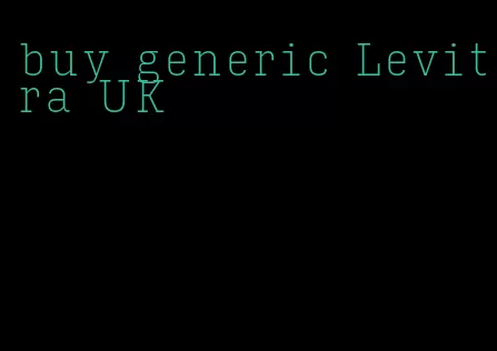 buy generic Levitra UK