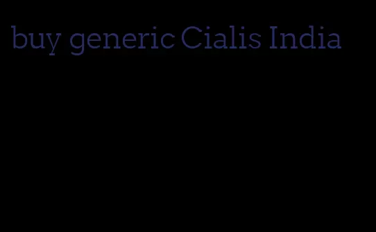 buy generic Cialis India