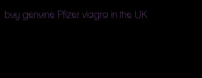 buy genuine Pfizer viagra in the UK