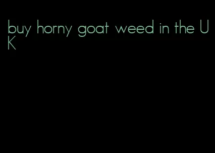 buy horny goat weed in the UK