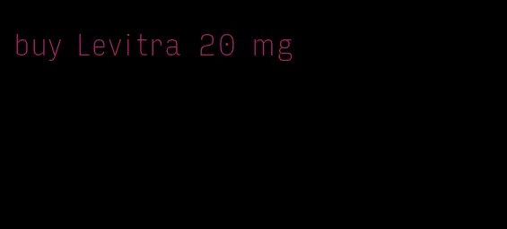 buy Levitra 20 mg