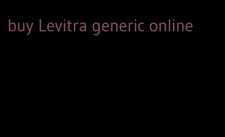 buy Levitra generic online