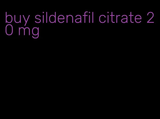 buy sildenafil citrate 20 mg