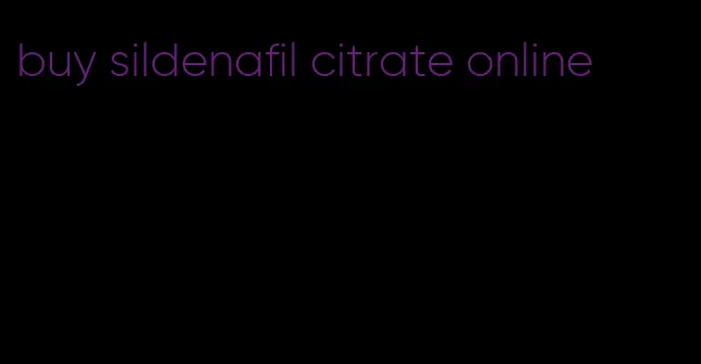 buy sildenafil citrate online